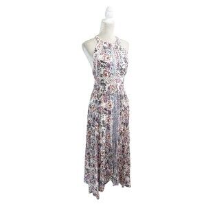 Jaase Women's Long Maxi Floral Print Dress Size XS Boho Hippie Fairycore Cottage